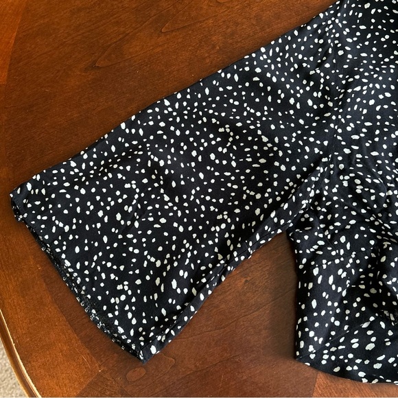 ASOS | Black and White Front Tie Wrap Top - Picture 5 of 8